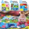 QUOKKA Baby Play Mat for Floor Plush ABC Playmat for Toddlers and Infants - Large Padded Non-Slip Nursery Rug for Babies Crawling and Playing - Foldable Care Mat for Playroom